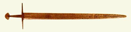 Espada normanda derivada de la espada vikinga