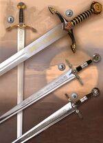 Espadas Principe Negro y espadas Gran Maestre del Temple.