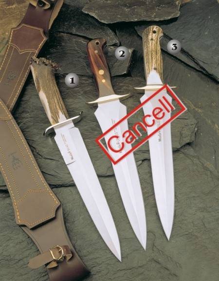 MUELA KNIFE BEAR-24S, KNIFE URSUS 25M AND KNIFE URSUS 25A