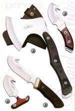 SKINNER KNIVE 11009, HUNTING AXE 11008, DESOIL KNIVE 2094 AND DESOIL KNIVE 11007